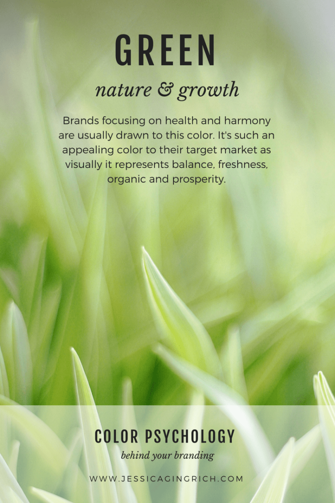 Brand Color Psychology - Green is Growth & Nature - Jessica Gingrich Creative