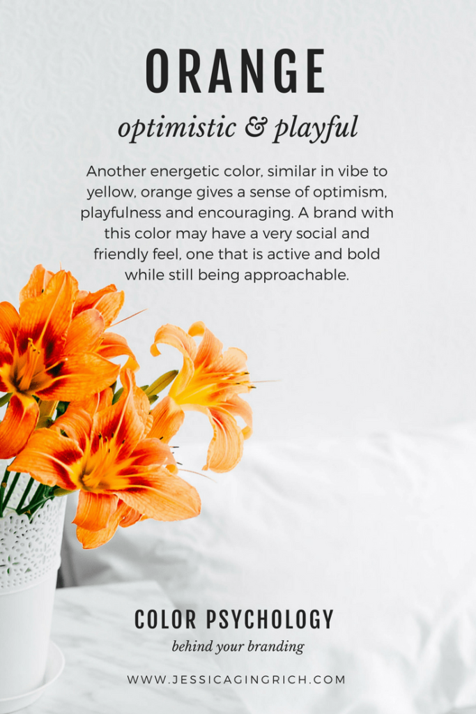 Brand Color Psychology - Orange is Optimistic & Playful - Jessica Gingrich Creative