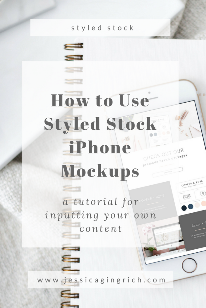 how to use styled stock iphone mockups - jessica gingrich creative