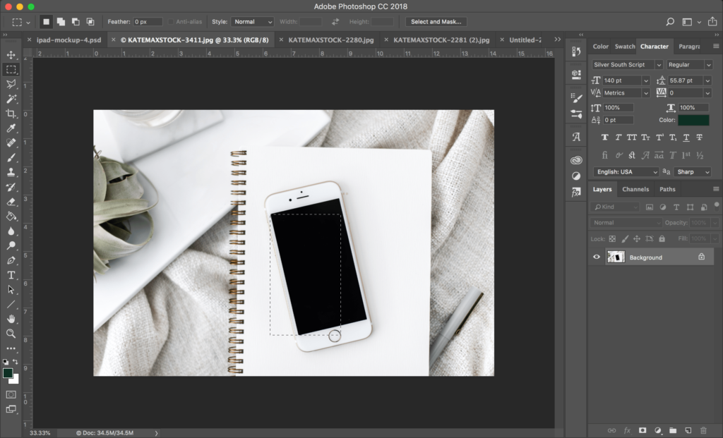 iphone mock up tutorial - jessica gingrich creative