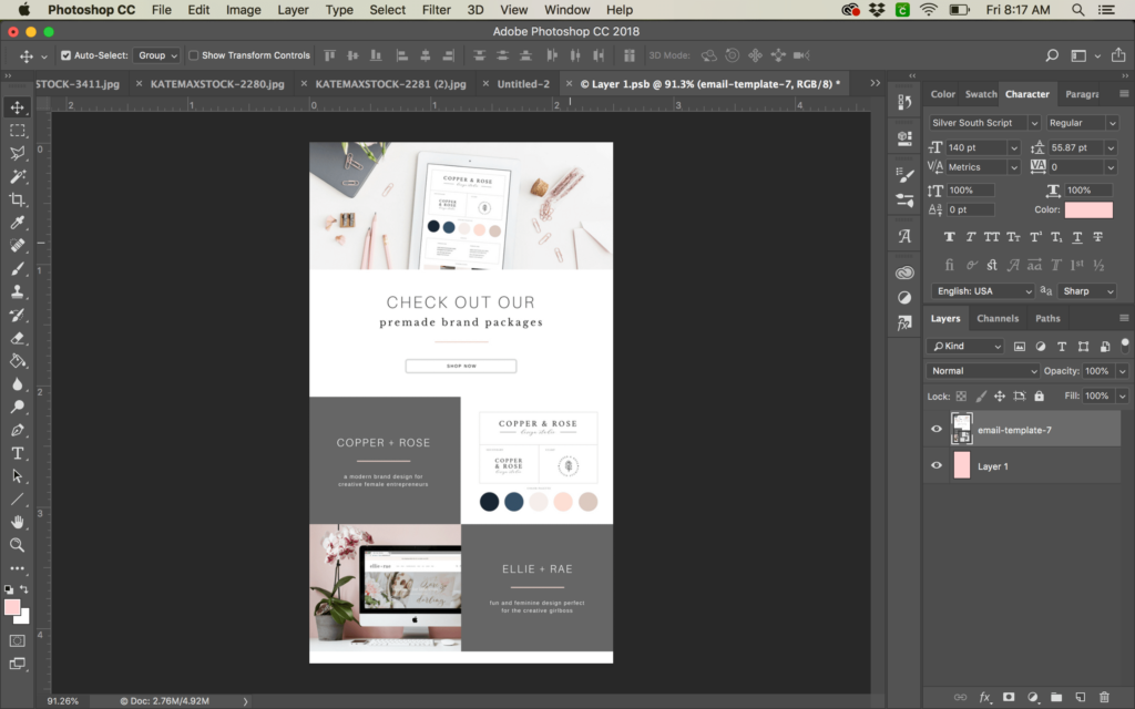 iphone mock up tutorial - jessica gingrich creative