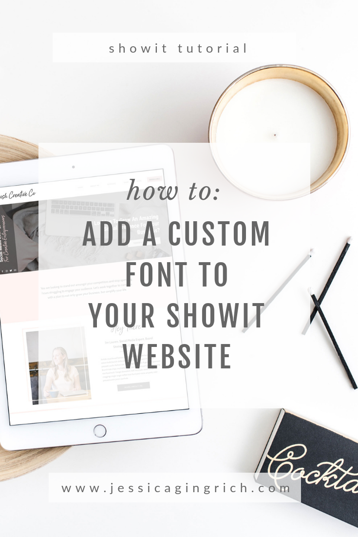 Add A Custom Font to your Showit Website