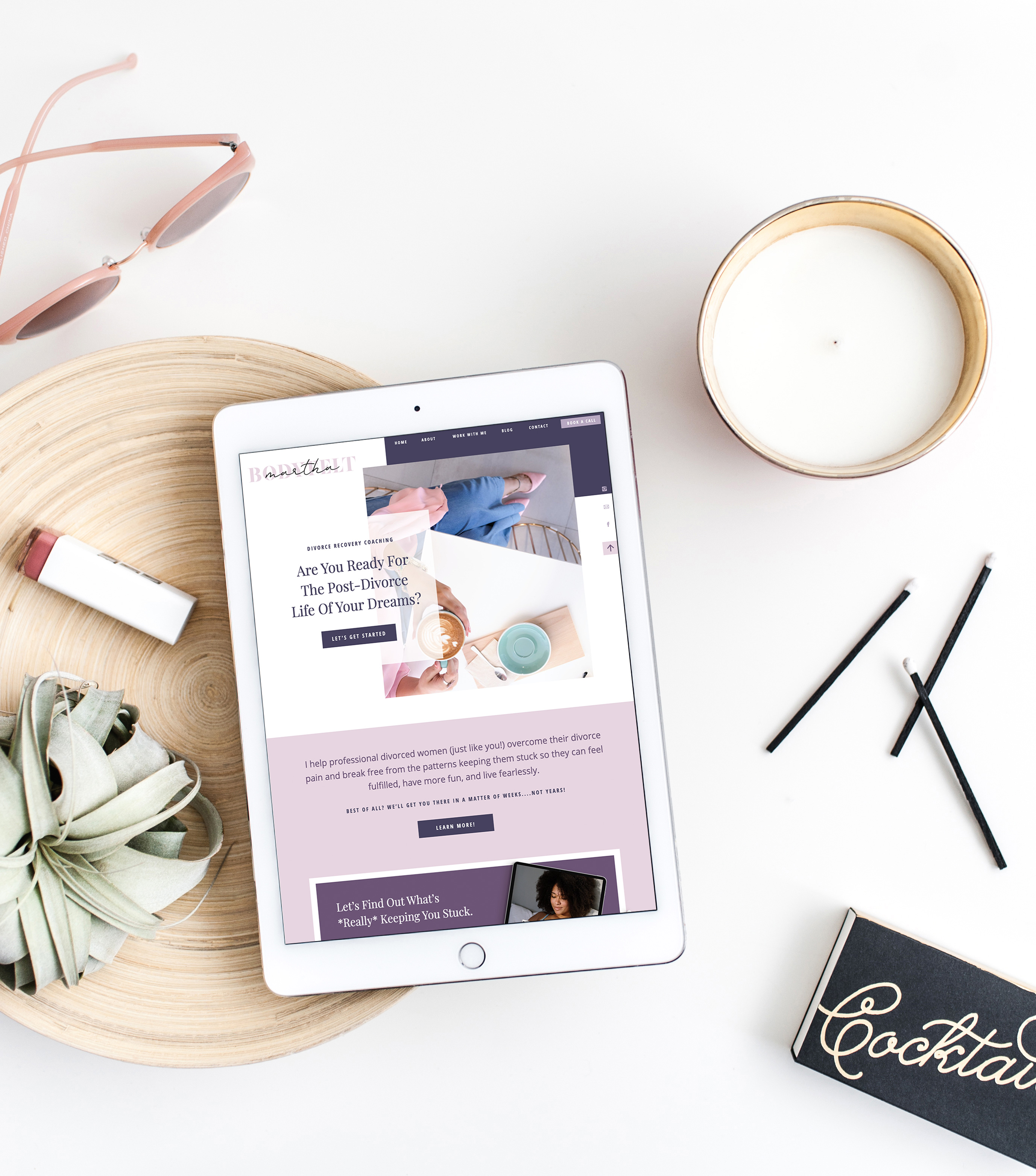 Showit website for a coach