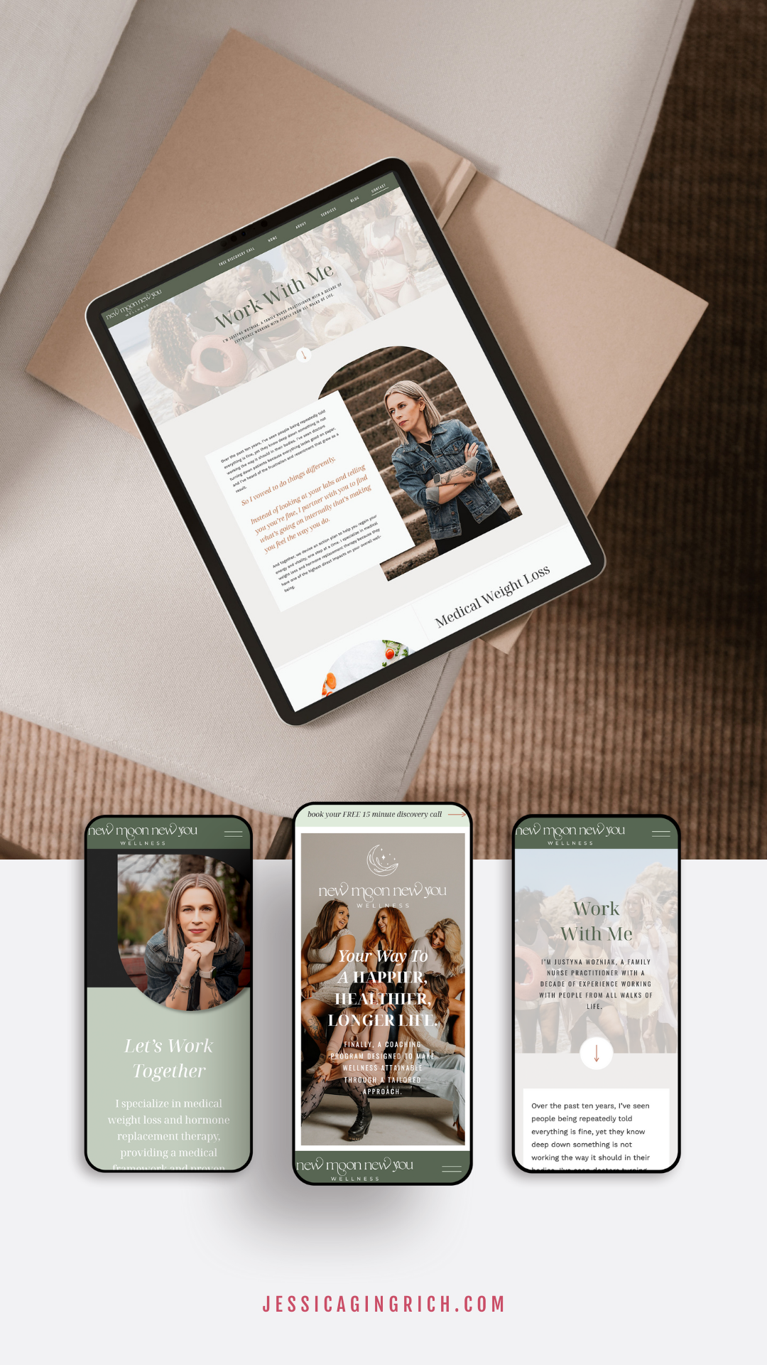Showit Template Customization by Jessica Gingrich